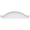 Ekena Millwork Segment Arch W/ Flankers Sunburst Architectural Grade PVC Pediment, 48"W x 13"H x 2-1/2"P PEDPS048X130SGF01 - alternate 2